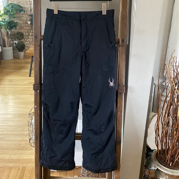SPYDER BLACK SNOWBOARDING SKI PANTS 14 YOUTH
